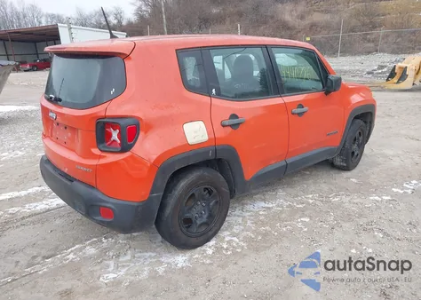2016 Jeep Renegade Sport z USA, uszkodzony, nr VIN ZACCJAAW7GPD55738